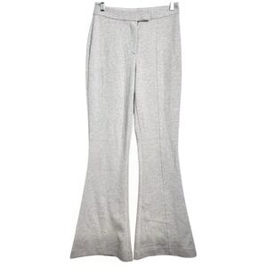 Flare Gray Knit Career Casual Dress Pants High Waist NEW Size 8 TOPSHOP Business